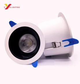 Super bright led panel light free opening frameless adjustable downlight embedded shop light